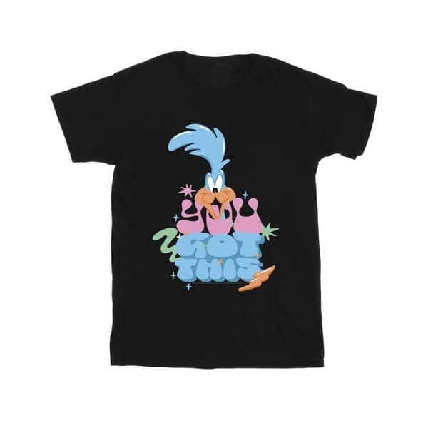 Looney Tunes Roadrunner You Got This - T-shirt i bomull för flickor