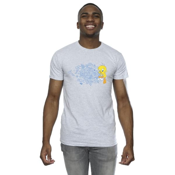 Looney Tunes Mens ACME Doodles Tweety T-Shirt