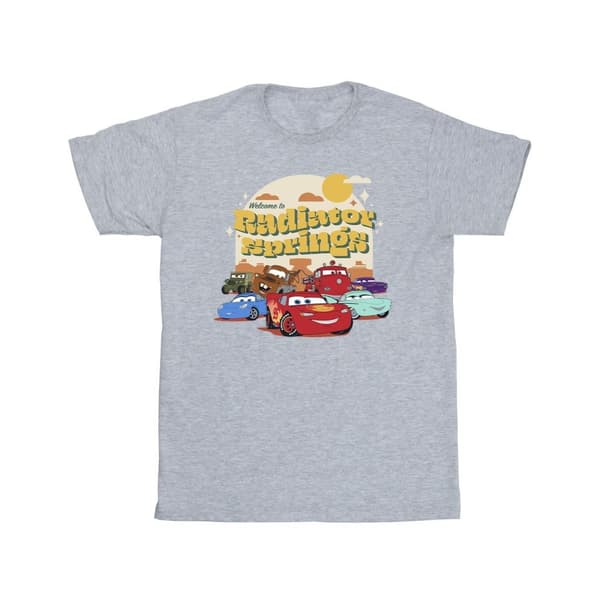 Disney T-shirt i bomull från Cars Radiator Springs Group för flickor