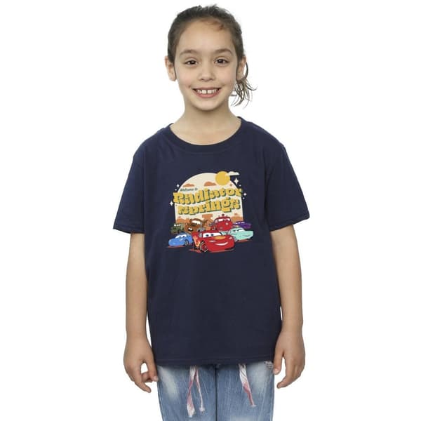 Disney T-shirt i bomull från Cars Radiator Springs Group för flickor