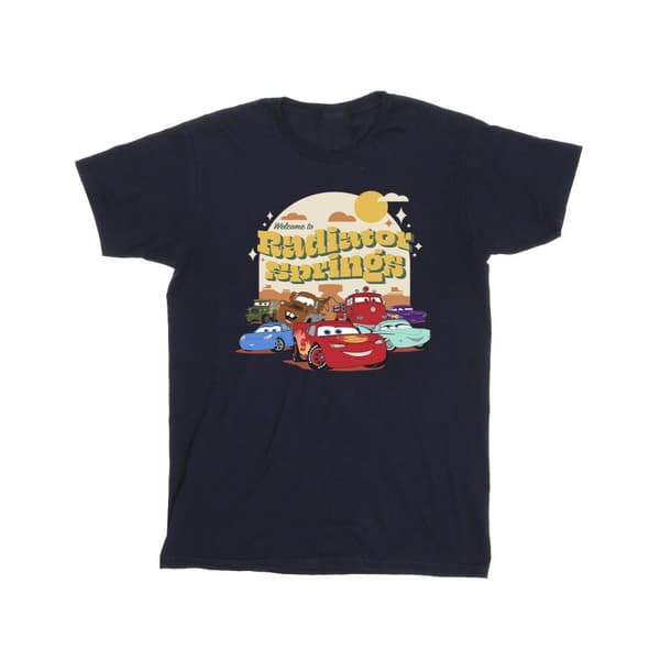 Disney T-shirt i bomull från Cars Radiator Springs Group för flickor