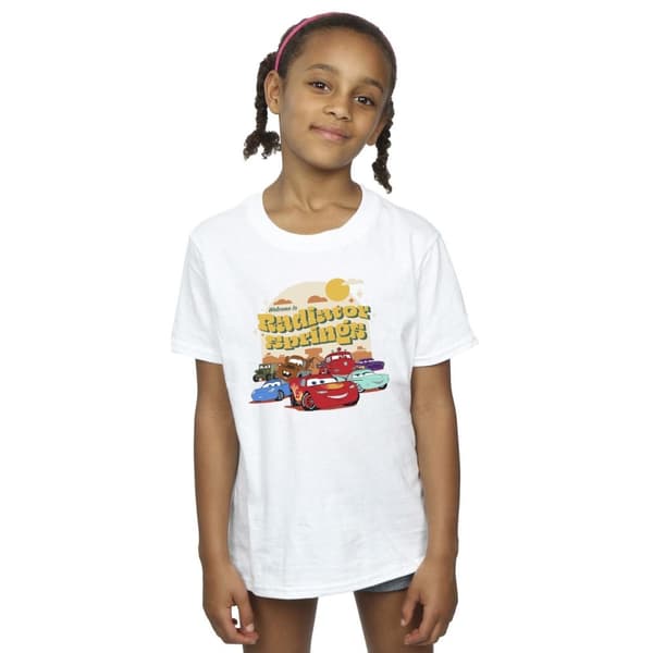 Disney T-shirt i bomull från Cars Radiator Springs Group för flickor