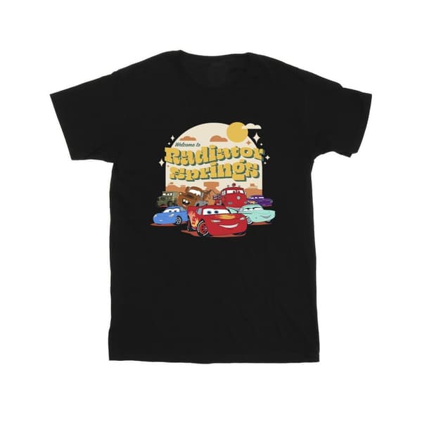 Disney T-shirt i bomull från Cars Radiator Springs Group för flickor