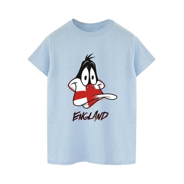 Looney Tunes Mens Daffy England Face T-Shirt