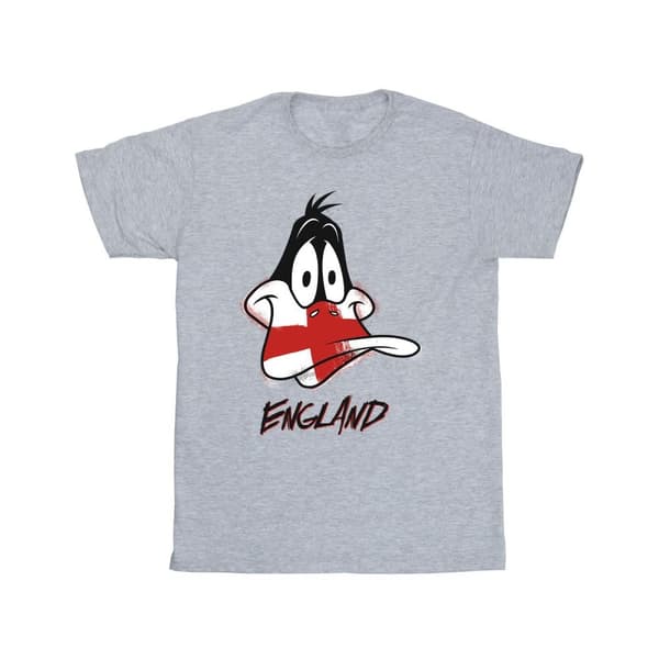 Looney Tunes Mens Daffy England Face T-Shirt