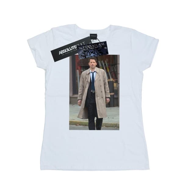 Supernatural Dam/Tjej - Castiel - T-shirt i bomull med fotografi