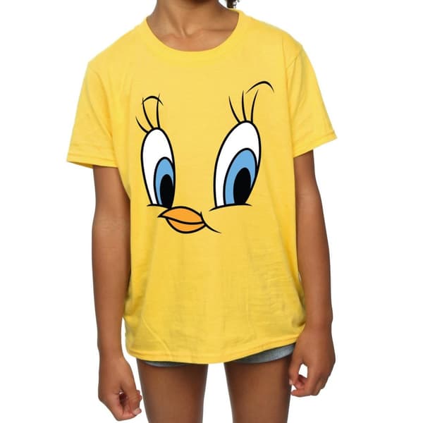 Looney Tunes Tweety Pie Face T-shirt i bomull för flickor