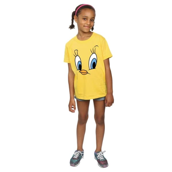 Looney Tunes Tweety Pie Face T-shirt i bomull för flickor