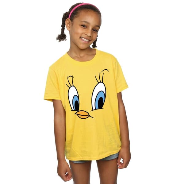 Looney Tunes Tweety Pie Face T-shirt i bomull för flickor