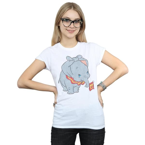 Disney Womens/Ladies Dumbo Classic Tied Up Ears Cotton T-Shirt