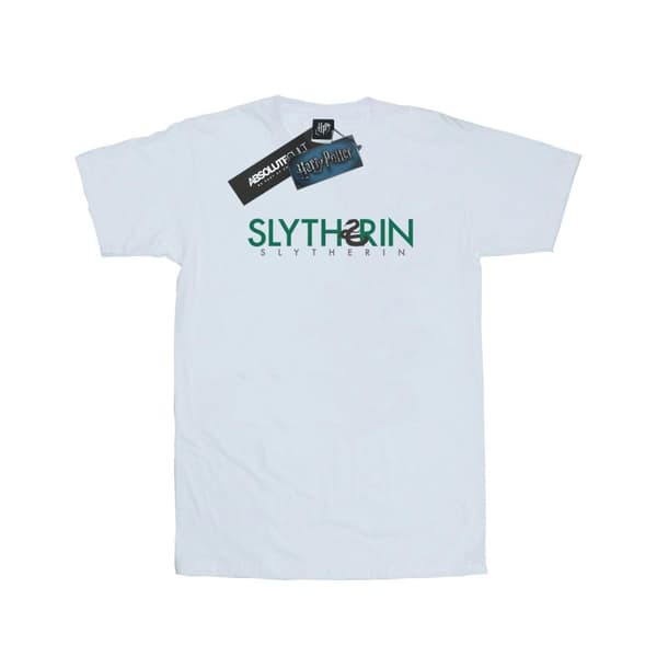 Harry Potter Womens/Ladies Slytherin Text Cotton Boyfriend T-Shirt