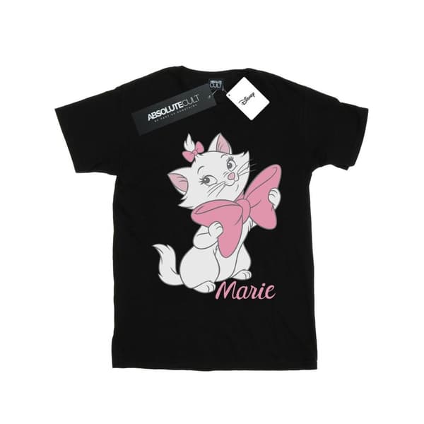 Disney Dam/Tjej Aristocats Marie Bow Boyfriend T-shirt i bomull