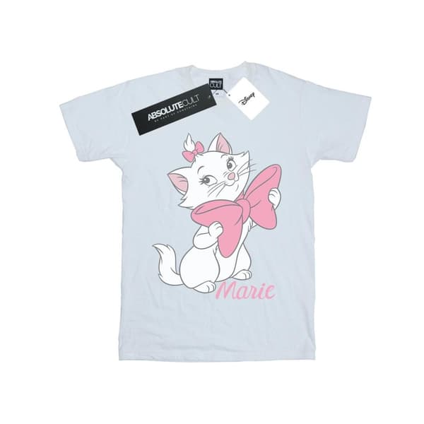 Disney Dam/Tjej Aristocats Marie Bow Boyfriend T-shirt i bomull