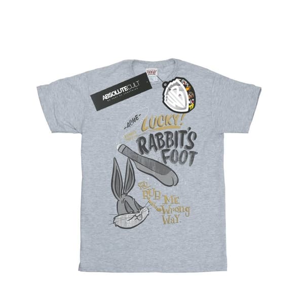 Looney Tunes Mens Bugs Bunny Rub Me The Wrong Way T-Shirt