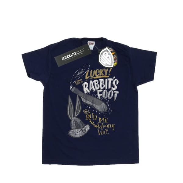 Looney Tunes Mens Bugs Bunny Rub Me The Wrong Way T-Shirt