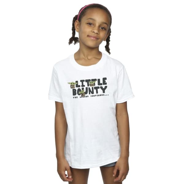Star Wars The Mandalorian Little Bounty Hunter T-shirt i bomull för flickor