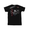 Miniatyrbillede 1 af 4: Star Wars: The Rise of Skywalker Girls Star Wars The Rise Of Skywalker Kylo Ren Katakana Art Stripe Cotton T-Shirt