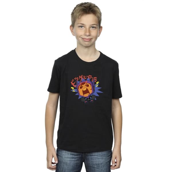 Disney Pojkar Big Hero 6 Baymax Hiro Angry Manga T-shirt