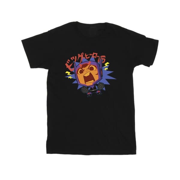 Disney Pojkar Big Hero 6 Baymax Hiro Angry Manga T-shirt