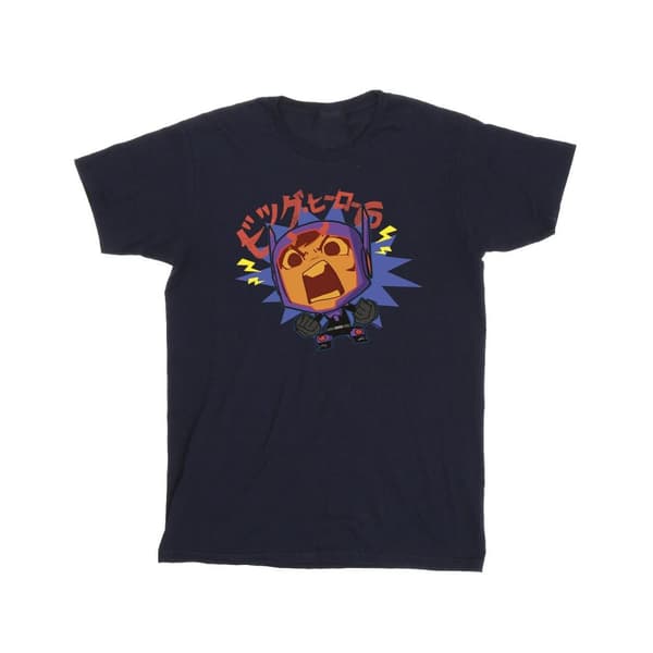 Disney Pojkar Big Hero 6 Baymax Hiro Angry Manga T-shirt