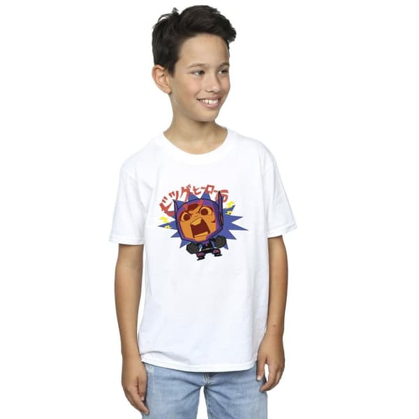 Disney Pojkar Big Hero 6 Baymax Hiro Angry Manga T-shirt