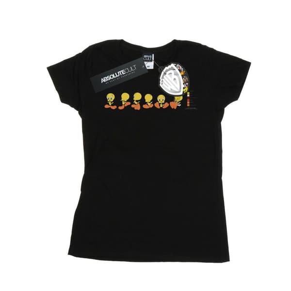 Looney Tunes Dam/Tjej Tweety Pie Färgkod Bomulls-T-shirt