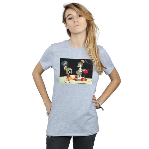 Looney Tunes Womens/Ladies Bugs Bunny Spaced Cotton Boyfriend T-Shirt