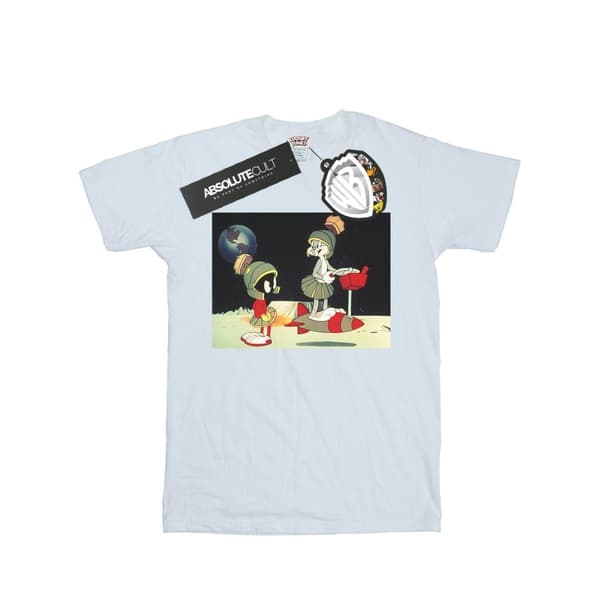 Looney Tunes Womens/Ladies Bugs Bunny Spaced Cotton Boyfriend T-Shirt
