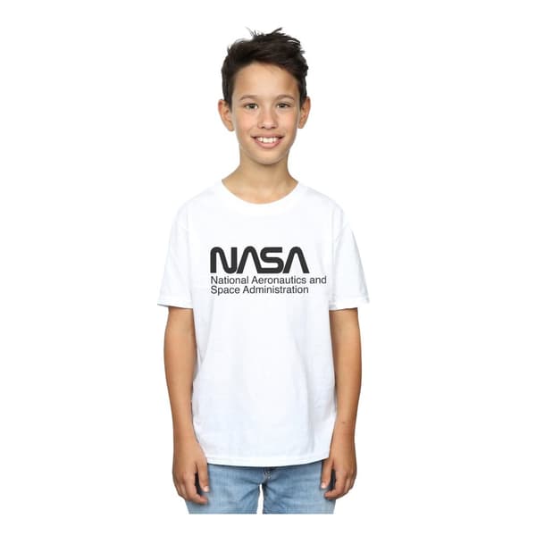 NASA T-shirt med logotyp i en ton för pojkar