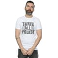 Miniatyrbild 3 av 4: Looney Tunes Mens That´s All Folks Text T-shirt