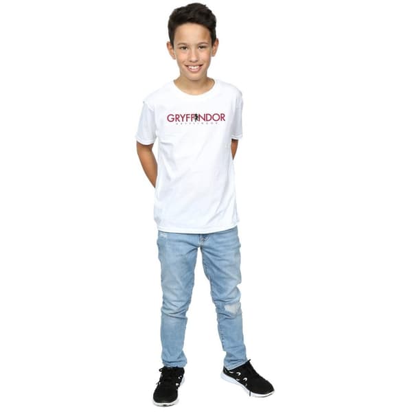 Harry Potter T-shirt med Gryffindor-text för pojkar