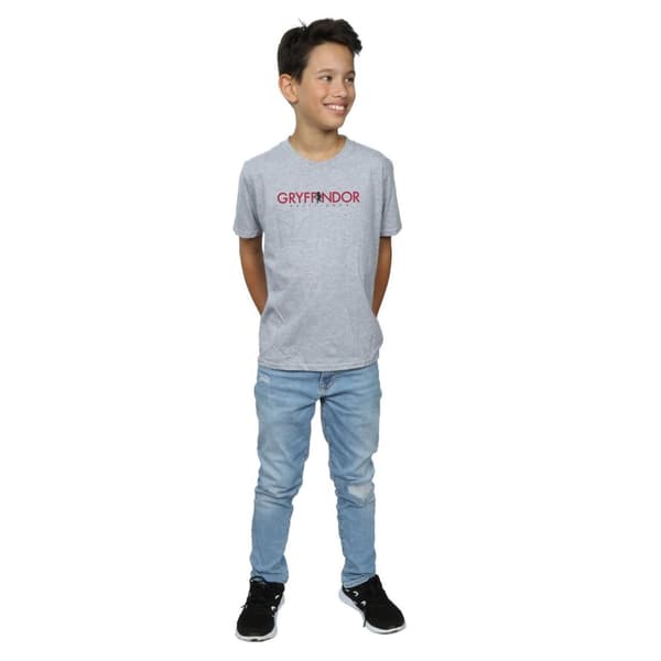 Harry Potter T-shirt med Gryffindor-text för pojkar