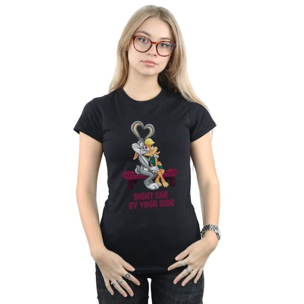 Looney Tunes Dam/Tjej Bugs And Lola Valentine´s Cuddle Bomulls-T-shirt
