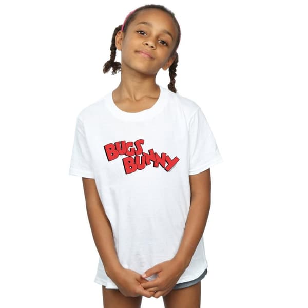 Looney Tunes T-shirt i bomull med Bugs Bunny-namn för flickor