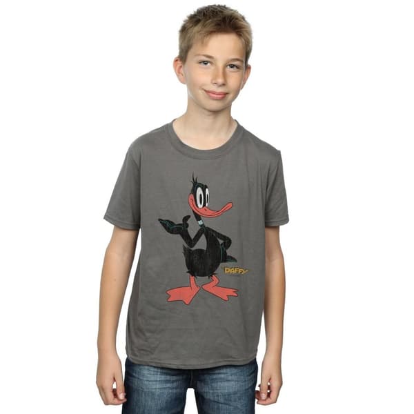 Looney Tunes Boys Daffy Duck Distressed T-Shirt