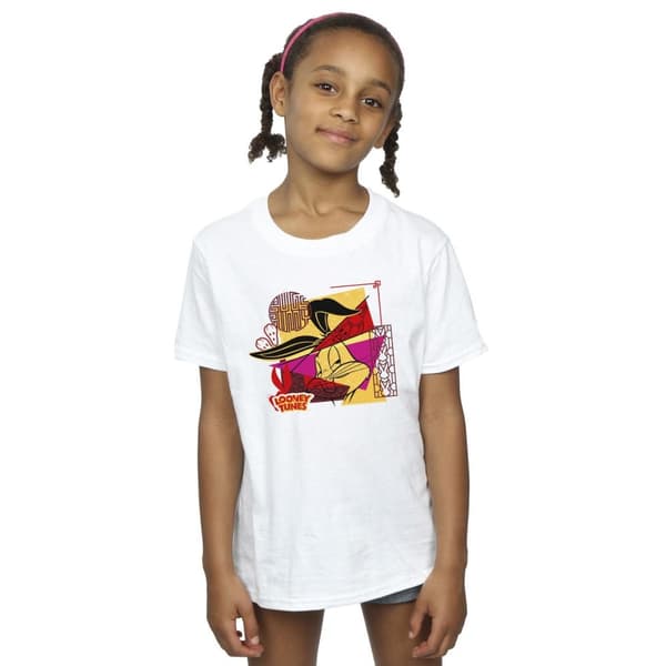 Looney Tunes Girls Bugs Rabbit New Year Cotton T-Shirt