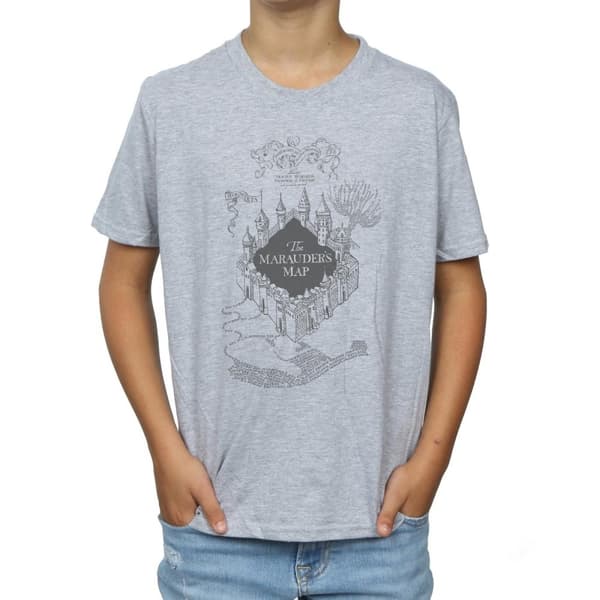 Harry Potter T-shirt med Marauderskartan för pojkar