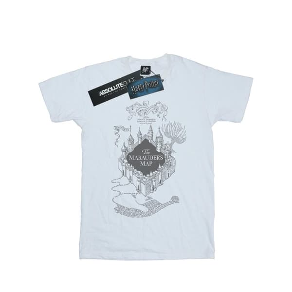 Harry Potter T-shirt med Marauderskartan för pojkar White 7-8 Years