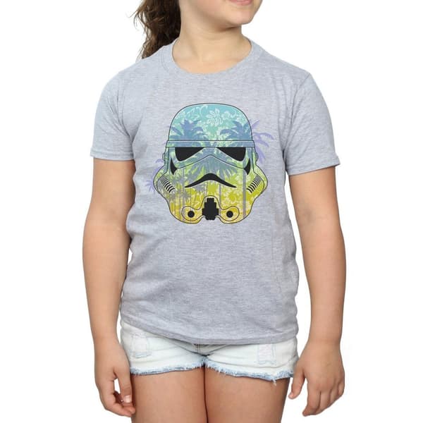 Star Wars Girls Stormtrooper Command Hawaii Cotton T-Shirt