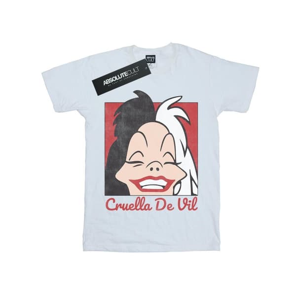 Disney Girls Cruella De Vil T-shirt i bomull med kort huvud
