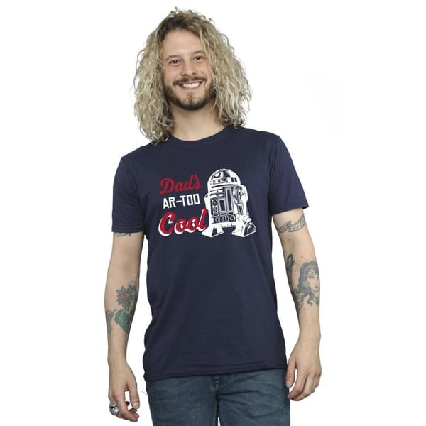 Star Wars Mens Dads R2 Cool T-Shirt