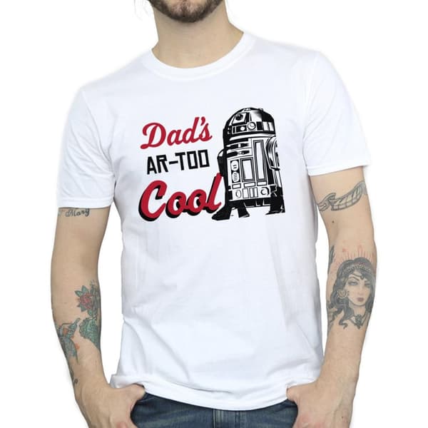 Star Wars Mens Dads R2 Cool T-Shirt