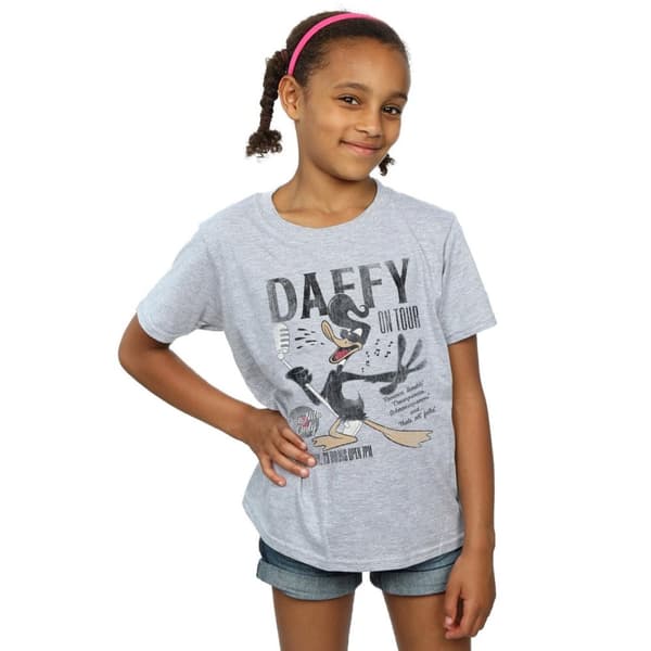 Looney Tunes Daffy Duck Concert T-shirt i bomull för flickor