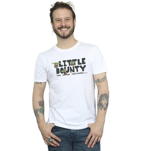 Star Wars The Mandalorian Mens Little Bounty Hunter T-Shirt