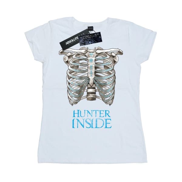 Supernatural Womens/Ladies Hunter Inside Cotton T-Shirt