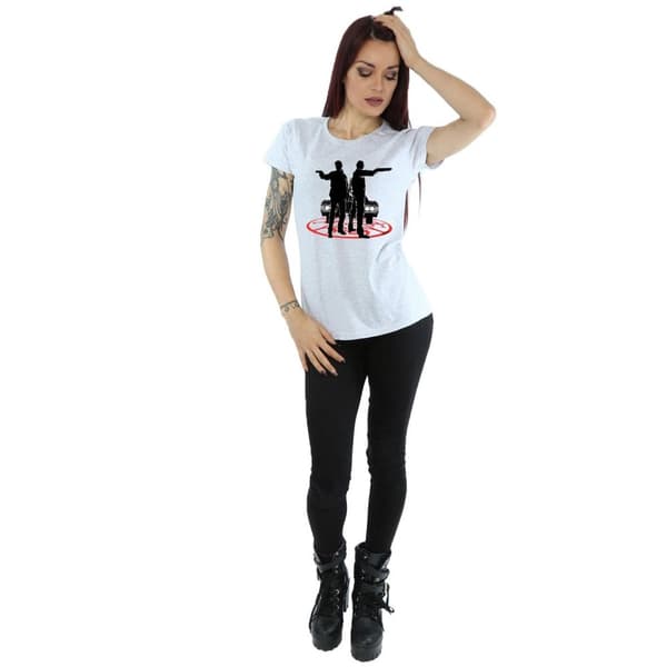 Supernatural Womens/Ladies Sam And Dean Silhouette Cotton T-Shirt