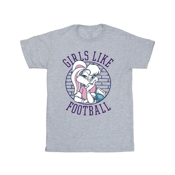 Looney Tunes Boys Lola Bunny Girls Like Football - T-shirt för pojkar