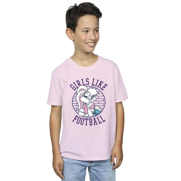 Looney Tunes Boys Lola Bunny Girls Like Football - T-shirt för pojkar