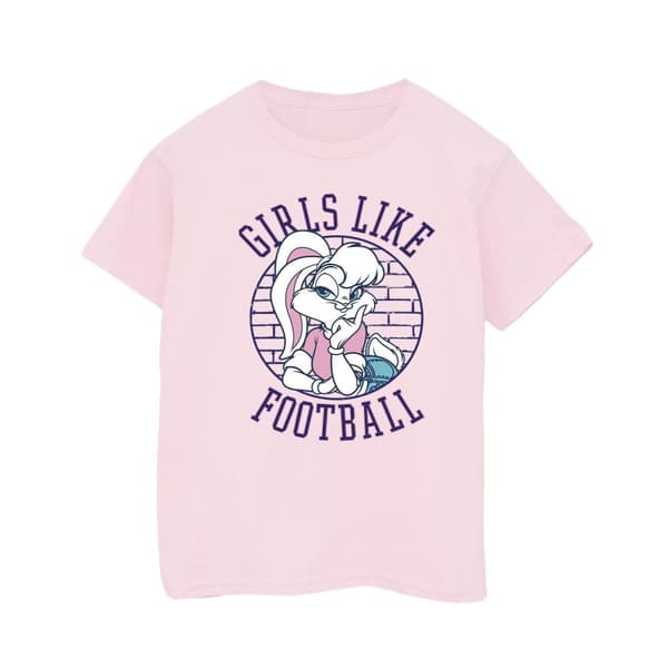Looney Tunes Boys Lola Bunny Girls Like Football - T-shirt för pojkar