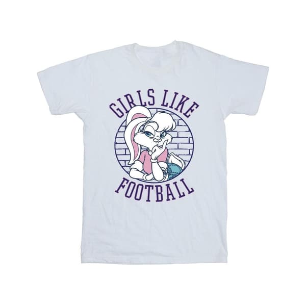 Looney Tunes Boys Lola Bunny Girls Like Football - T-shirt för pojkar